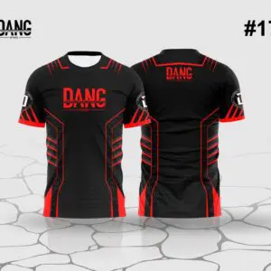 D.A.N.G. Apparel Sublimation t shirt red and black