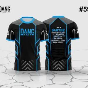 Sublimation t shirts blue and black color