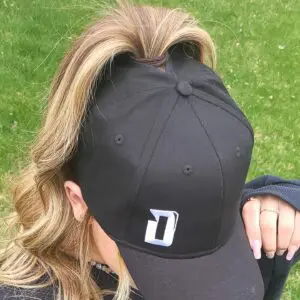 Womens Black Ponytail Hat by D.A.N.G. Apparel