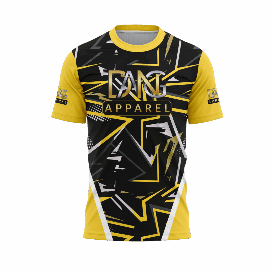 D.A.N.G. Apparel yellow and black 93 t shirt front